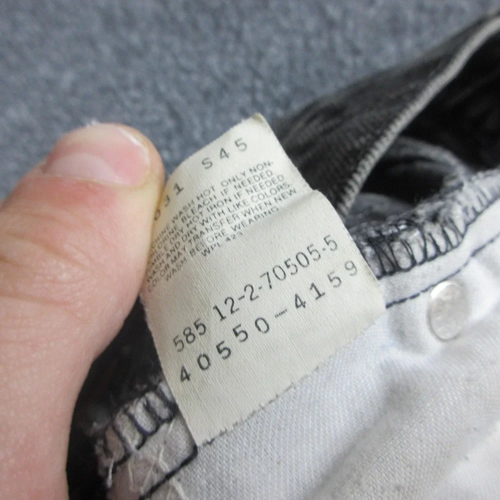 VINTAGE Levis 550 Jeans Mens 30x32 Gray Orange Tab Denim Distressed Straight 80s
